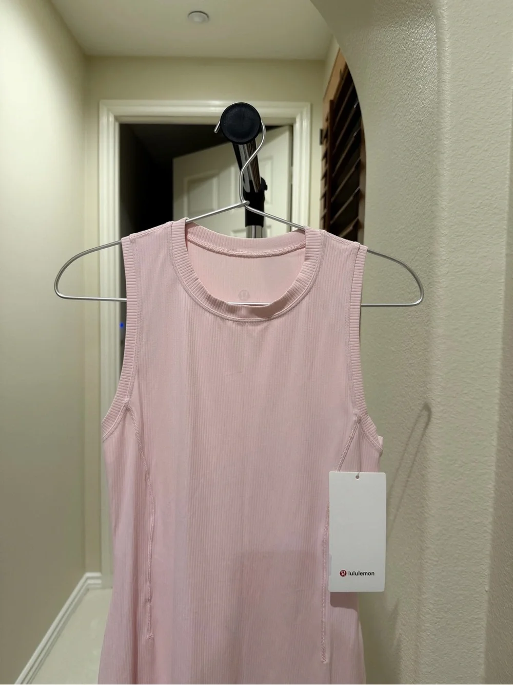NWT Lululemon All Aligned Ribbed Midi Dress Strawberry Milkshake STMI Size 4